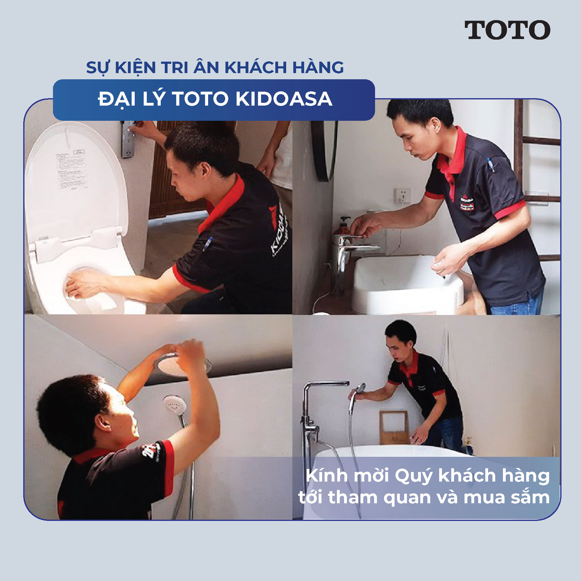 Hình ảnh phục vụ khách hàng của TOTO Kidohomes