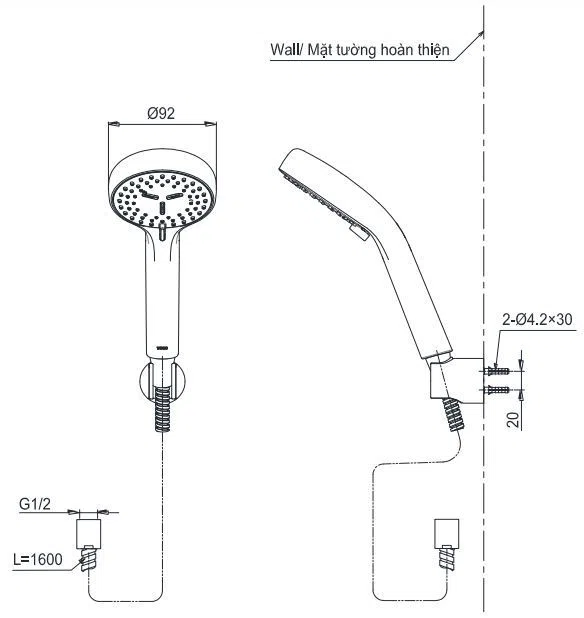 Bát sen cầm tay TOTO TBW07012A