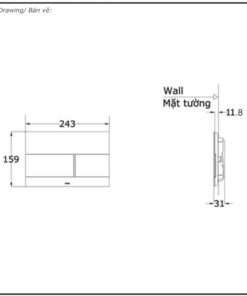 mặt nạ xả nhấn MB171M#SS