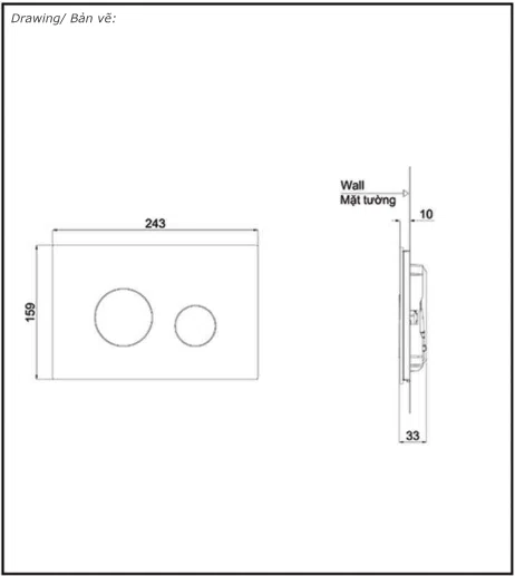 Mặt nạ xả nhấn MB174P#SS (MB174P#SS)