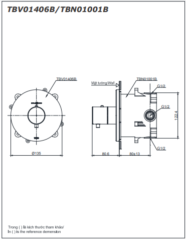 van điều chỉnh nhiệt độ TBV01406B/TBN01001B