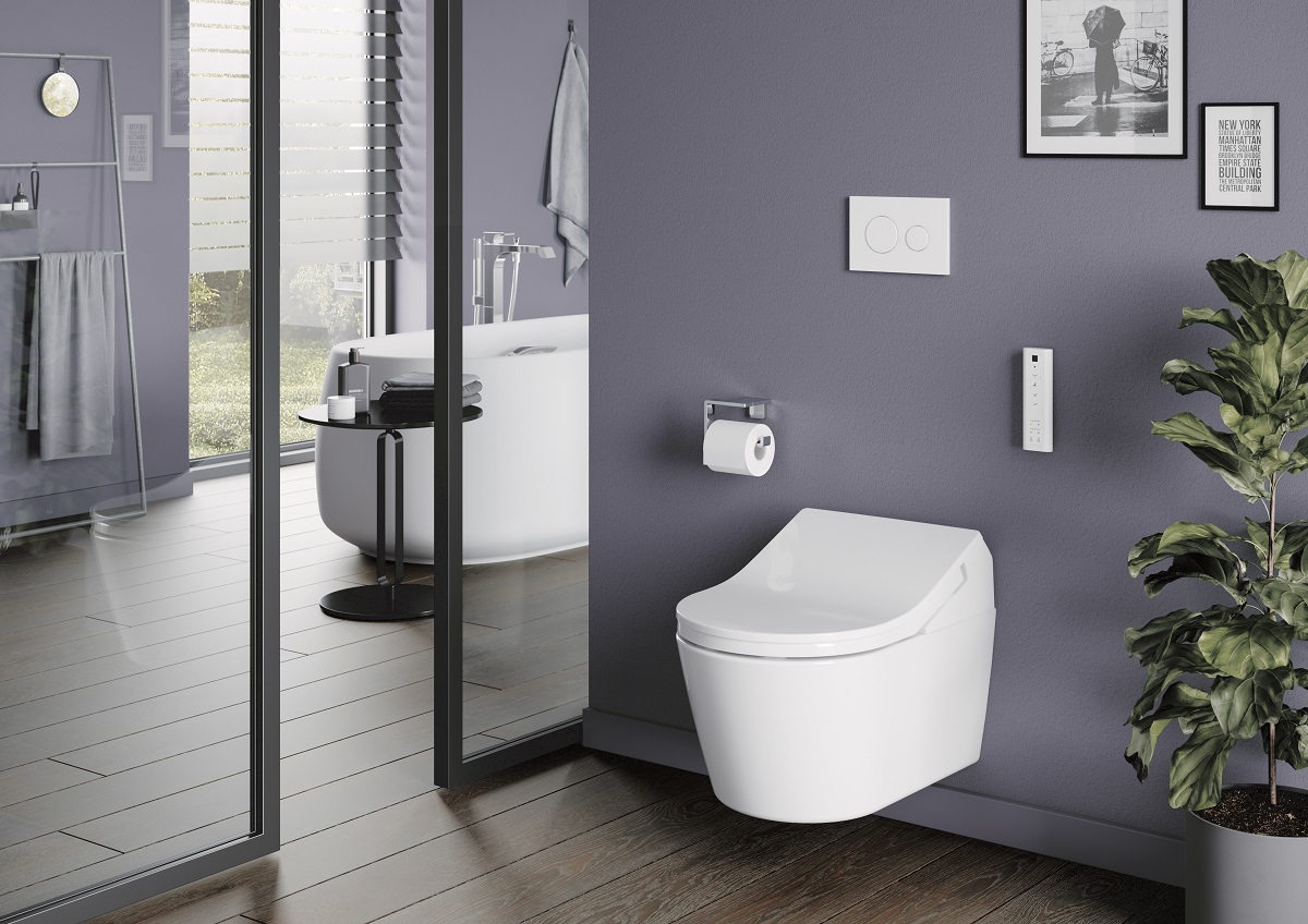 Bồn cầu với Nắp rửa điện tử WASHLET+ 1 Khối