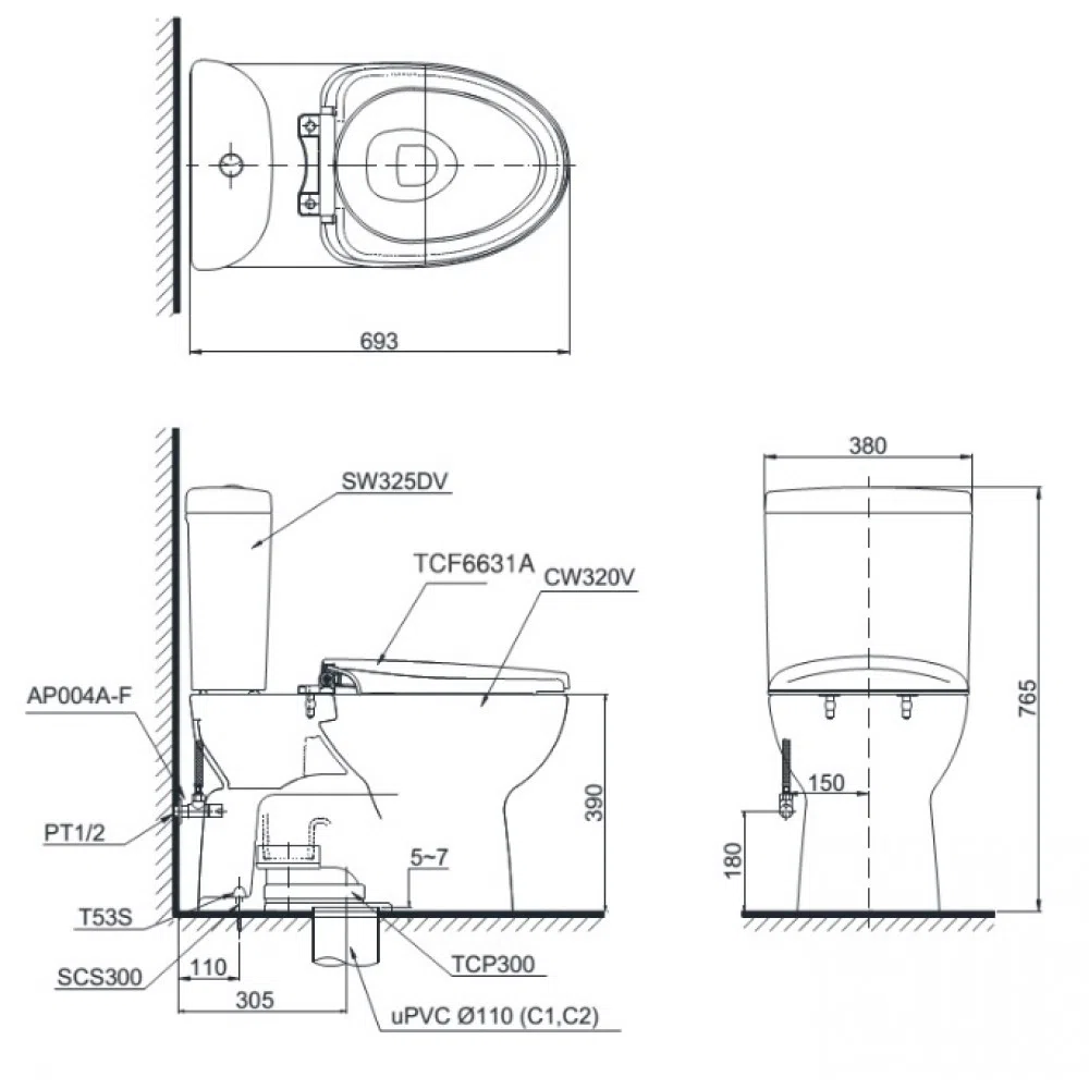 TOTO WASHLET trong không gian hiện đại
