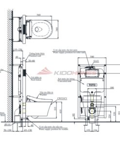 bàn cầu treo tường kèm nắp rửa điện tử CW553C#XW TCF34570GAA#NW1 WH172AAT TCA502 MB174P#SS