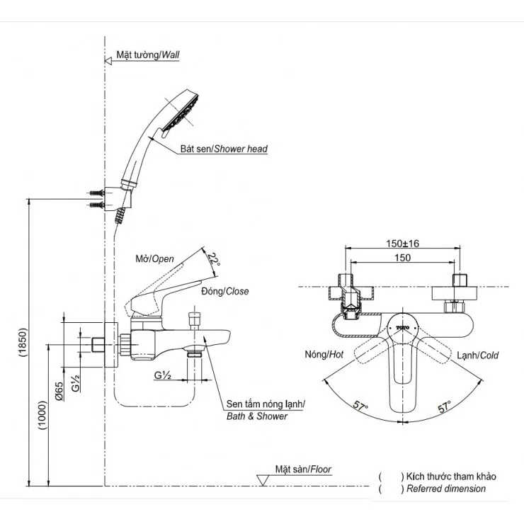Sen Tắm Nóng Lạnh TOTO TBG04302VA/TBW01010A