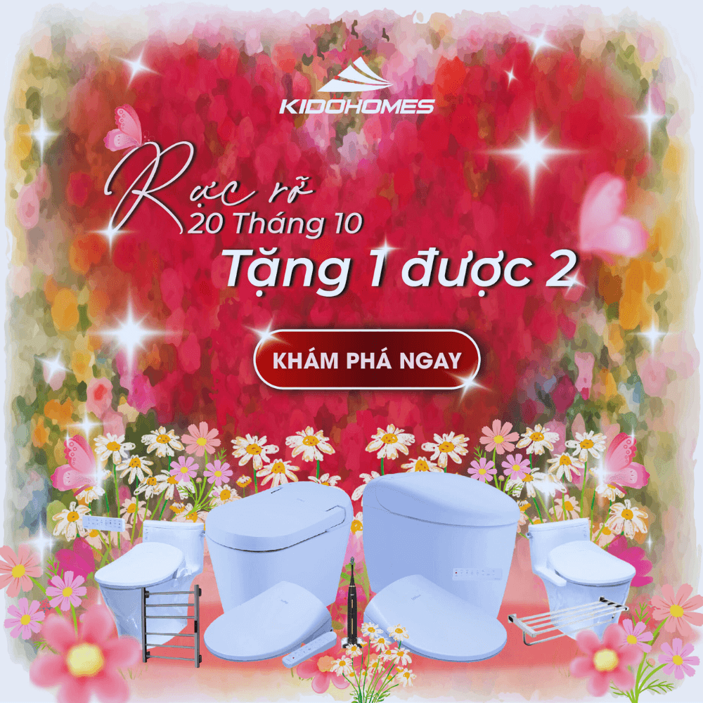 khuyến mại 20/10 toto kidohomes