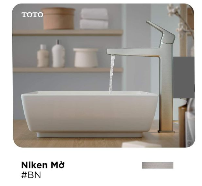 Bộ sưu tập sen vòi mạ màu PVD TOTO niken mờ