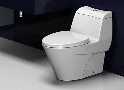 Bồn cậu 1 khối phù hợp với những phòng tắm có diện tích vừa và lớn