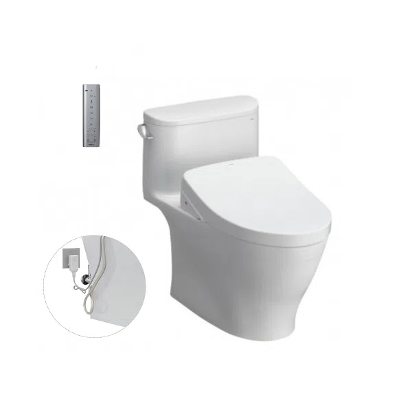 Bàn cầu 1 khối nắp điện tử TOTO MS887RW11#XW