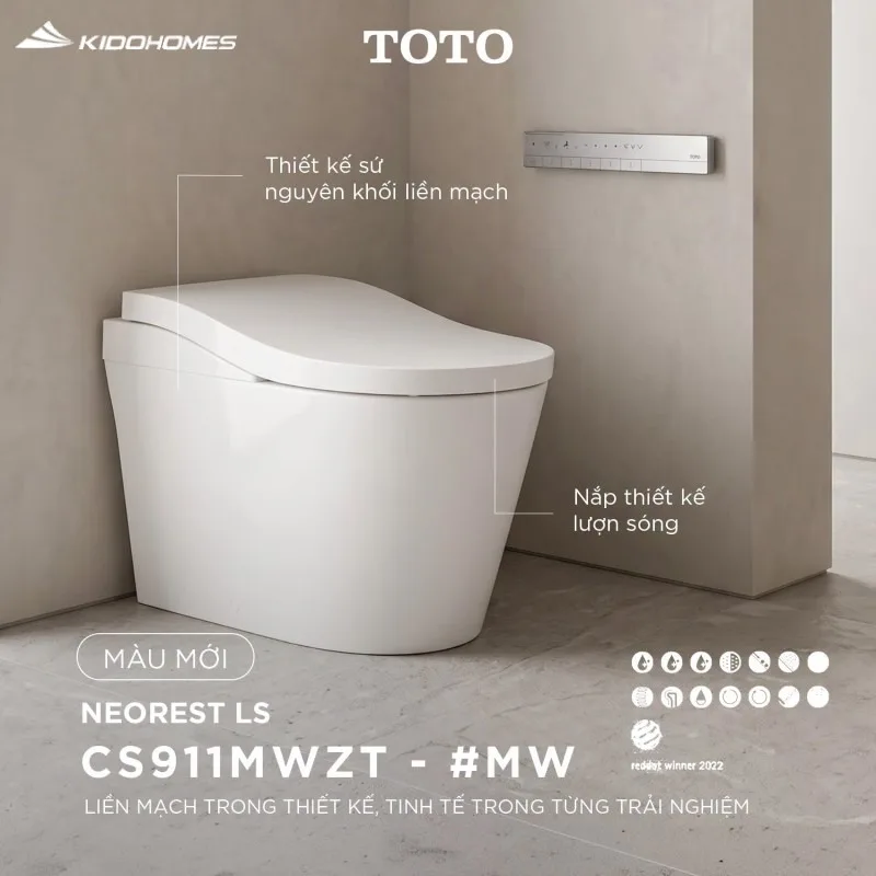 Bồn cầu màu trắng mờ TOTO