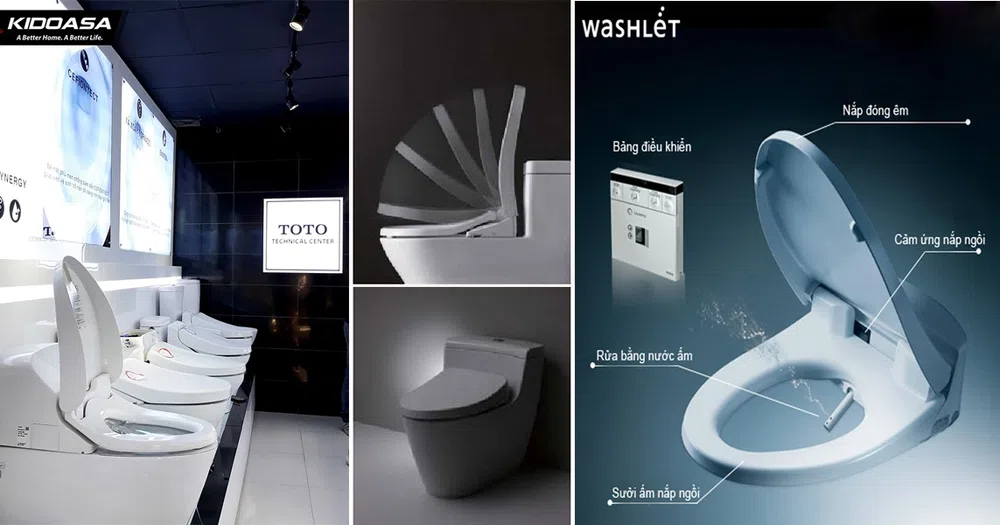 Bồn cầu TOTO kèm nắp Washlet