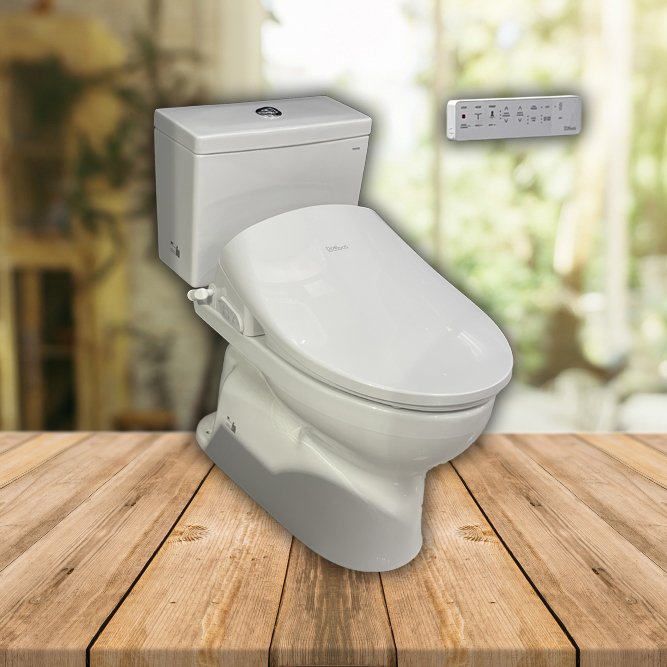 Bồn cầu thông minh nắp Daelim Dobidos CS302DT10#W/DB 5600