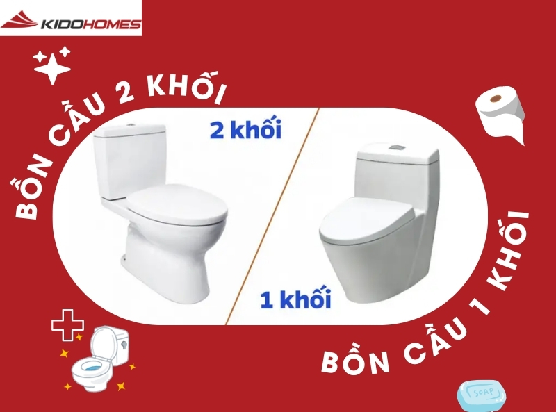 Bồn cầu TOTO 1 khối hay 2 khối tốt hơn