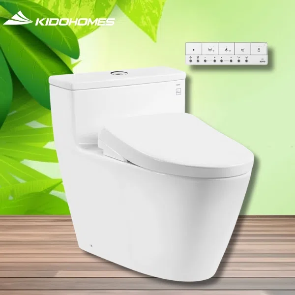 Bàn Cầu 1 Khối Kèm Nắp Rửa Điện Tử WASHLET MS625CDW23/TCF47360GAA