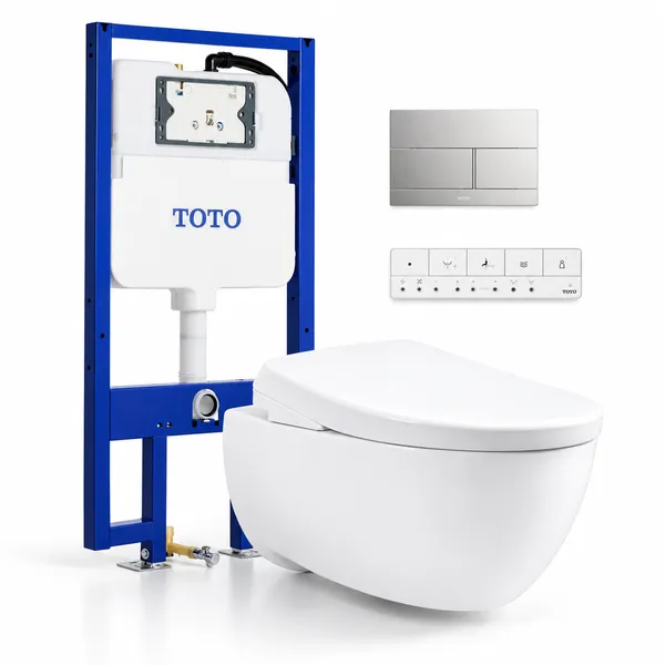 Bồn cầu treo tường TOTO CW812REA/TCF47360GAA/WH172AAT/TCA546/MB171M#SS Thông minh, tự động xả