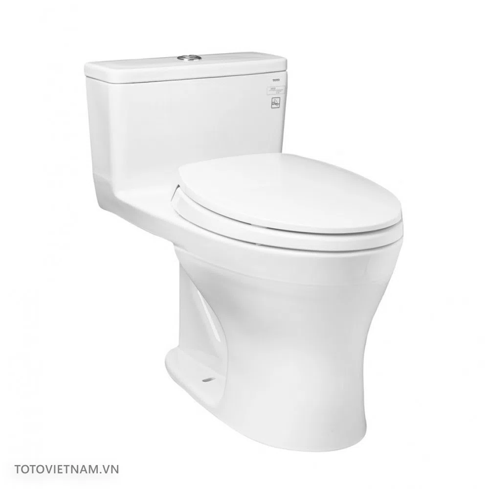 Hướng Dẫn Cách Chọn Bộ Thiết Bị Vệ Sinh Tân Cổ Điển Đồng Bộ Cho Biệt Thự - Bồn cầu 1 khối TOTO MS855DT2#XW (MS855DT2#XW)
