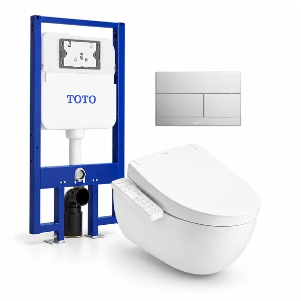 Bồn cầu treo tường TOTO CW812REA/TCF33461GAA/WH172AT/TCA465/MB171M#SS – Nắp điện tử Washlet S2