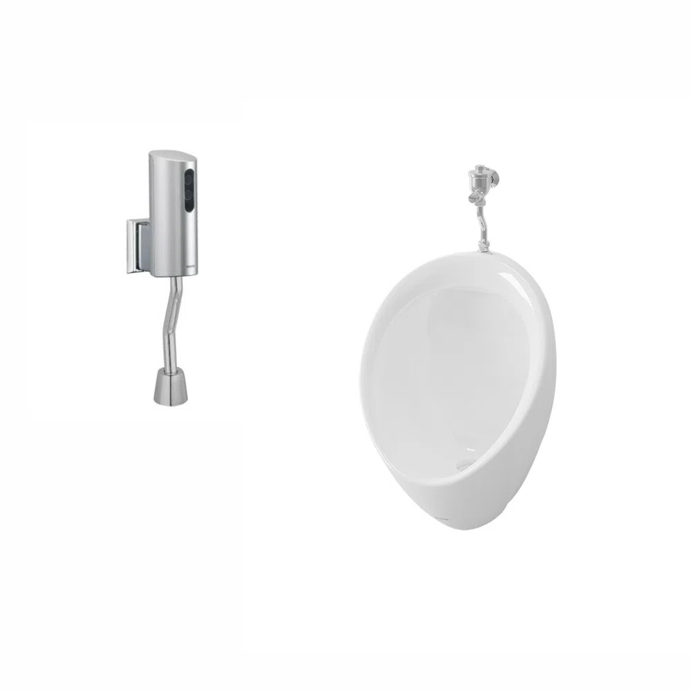 Tiểu nam treo tường Đường cấp nước phía trên+Van xả tiểu nam (loại cảm ứng)TOTO U104W/F#W/DUE110PSK