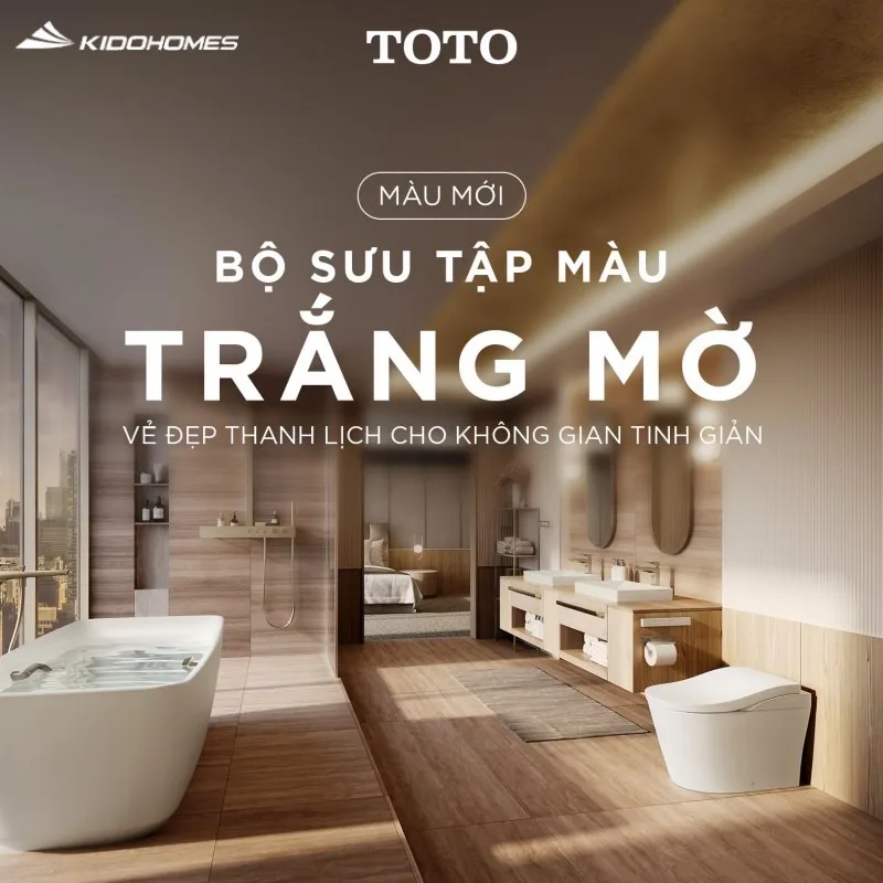 Bộ sưu tập màu trắng mờ TOTO