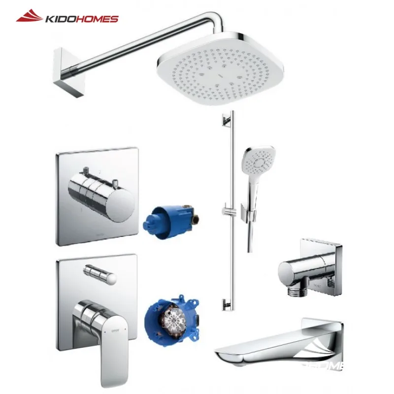 Cấu tạo bộ sen tắm âm tường TOTO