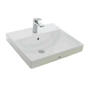 Chậu rửa mặt TOTO LT710CTR#W đặt trên bàn