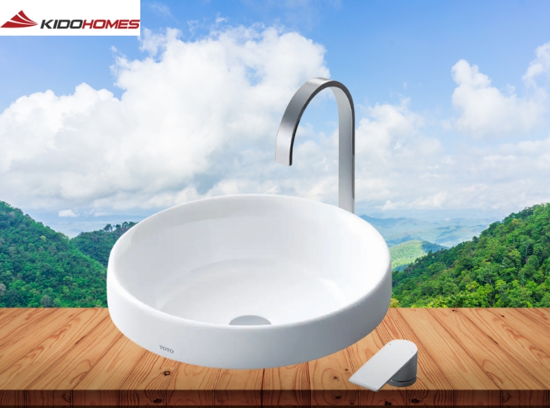 Lavabo để bàn men sứ chống bám bẩn L1704