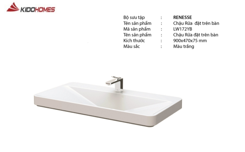 Chậu rửa mặt lavabo thuộc bộ sưu tập RENESSE TOTO