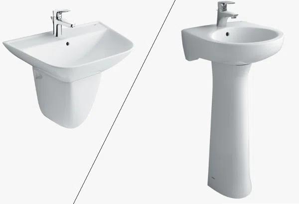 Lavabo treo tường TOTO với thiết kế hiện đại