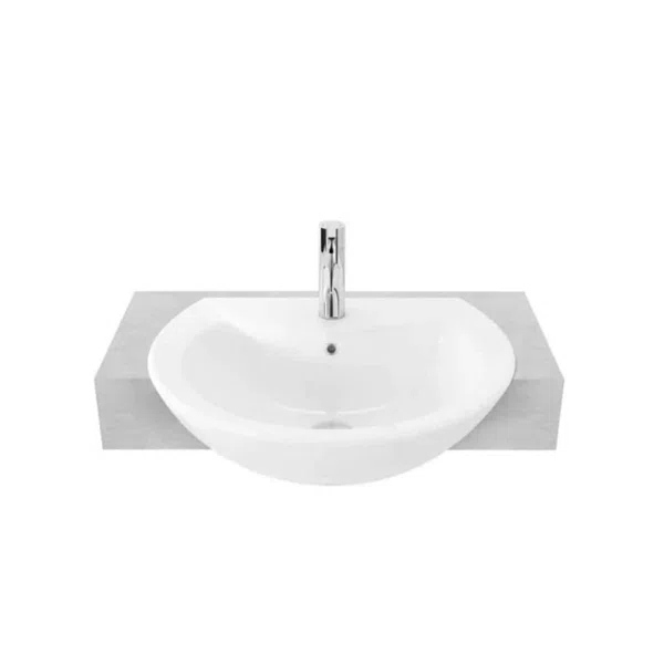 Chậu rửa lavabo bán âm TOTO LW824CJW/F
