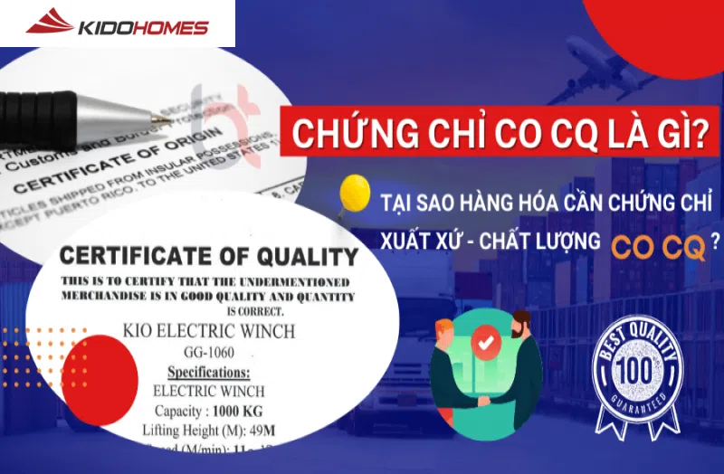 Chứng nhận CO CQ là chứng nhận xuất xứ và chất lượng hàng hóa