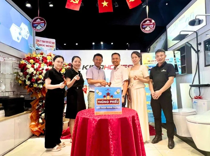 Công bố danh sách khách hàng trúng thưởng chương trình Sống đẳng cấp cùng TOTO Kidohomes