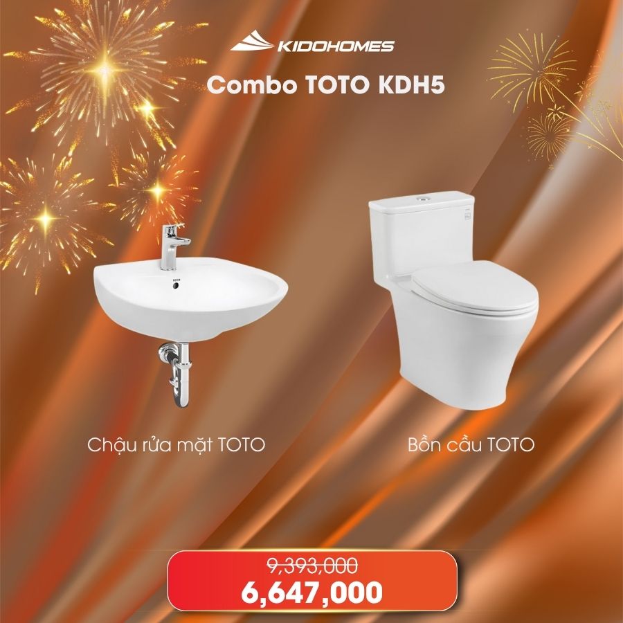 Combo thiết bị vệ sinh TOTO KDH5