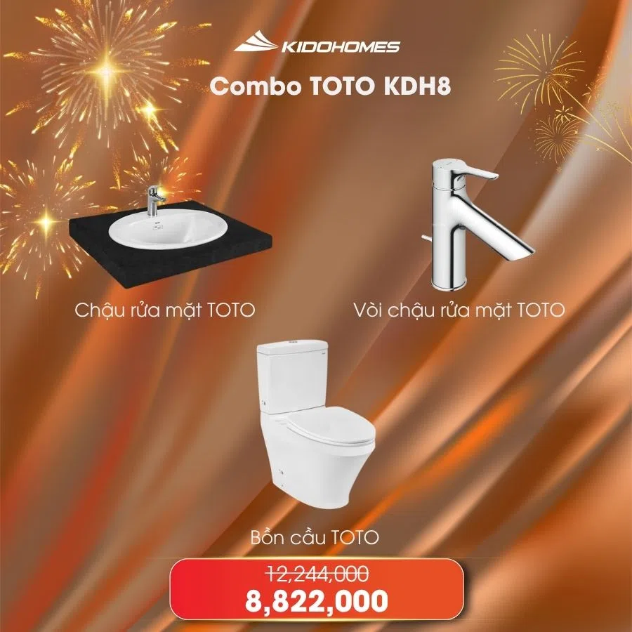 Combo thiết bị vệ sinh TOTO KDH8