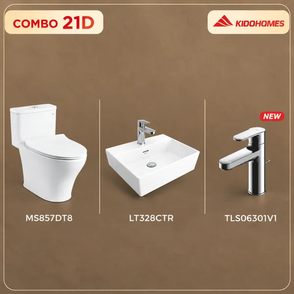 Combo TOTO 21D (COMBO21D) MS857DT8#XW, LT328CTR#XW, TLS06301V1