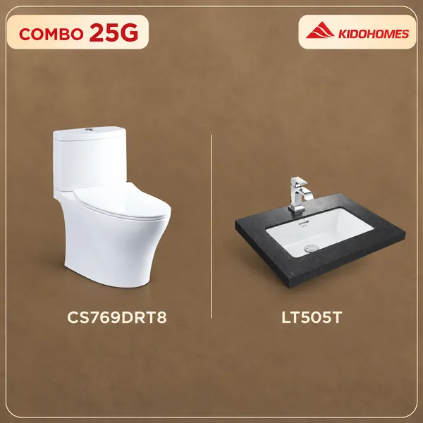 Combo TOTO 25G (COMBO25G) CS769DRT8#XW, LT505T#XW