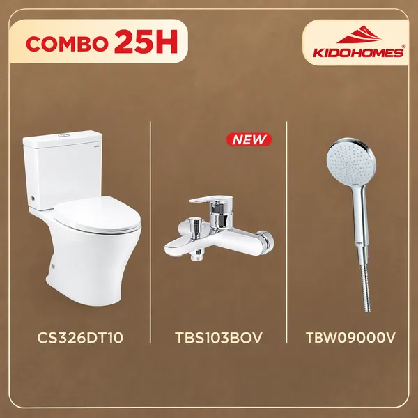 Combo TOTO 25H (COMBO25H) CS326DT10#XW, TBS103B0V, TBW09000V