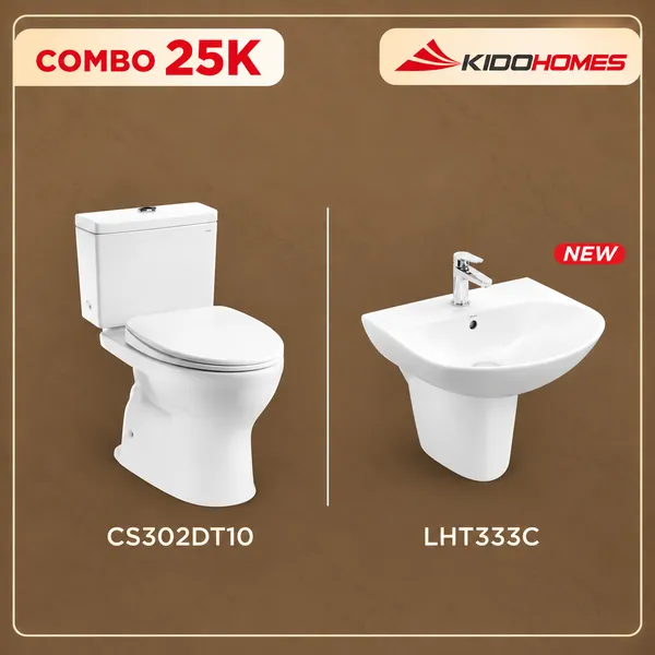 Combo TOTO 25K (COMBO25K) CS302DT10#W, LHT333C#XW