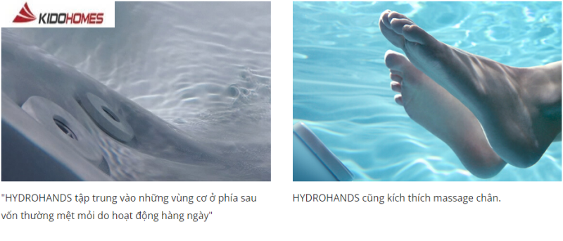 Bồn tắm không gian TOTO – công nghệ hydrohand