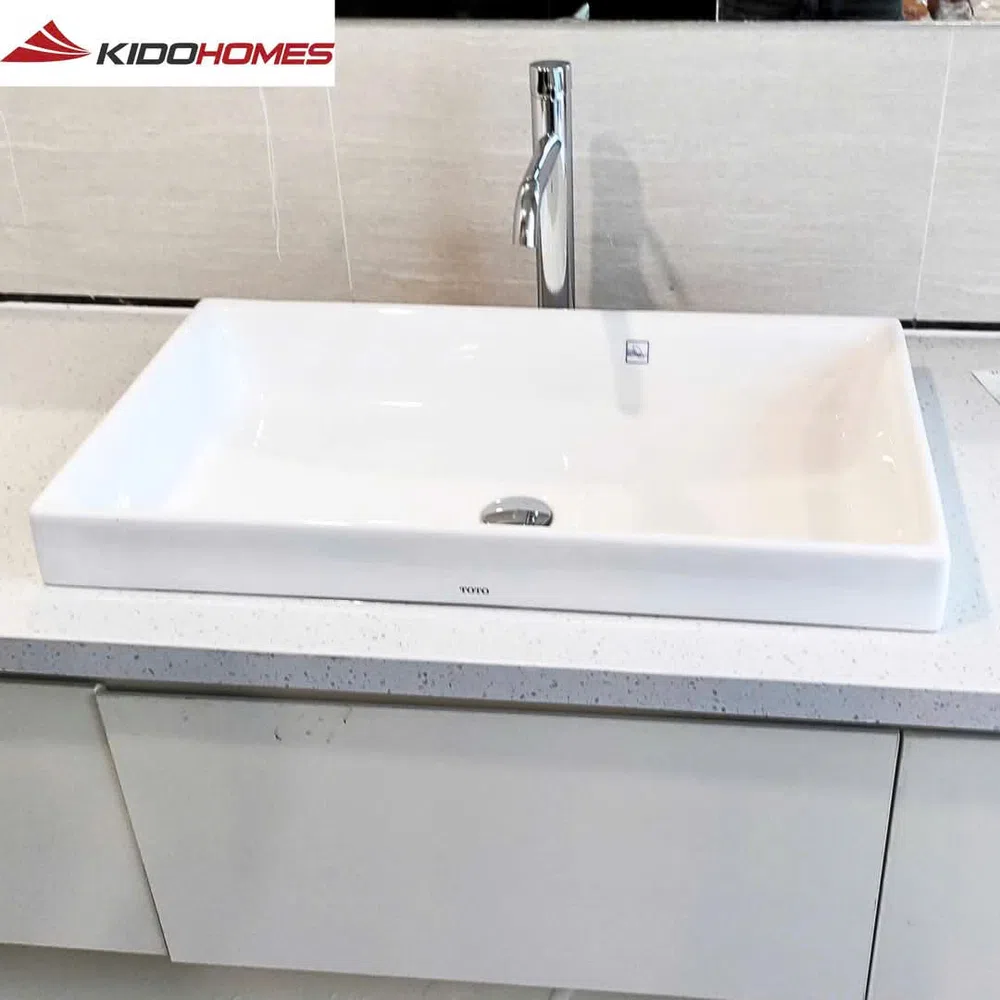 Công trình thi công TOTO: Lắp đặt chậu đặt bàn TOTO cho khách hàng