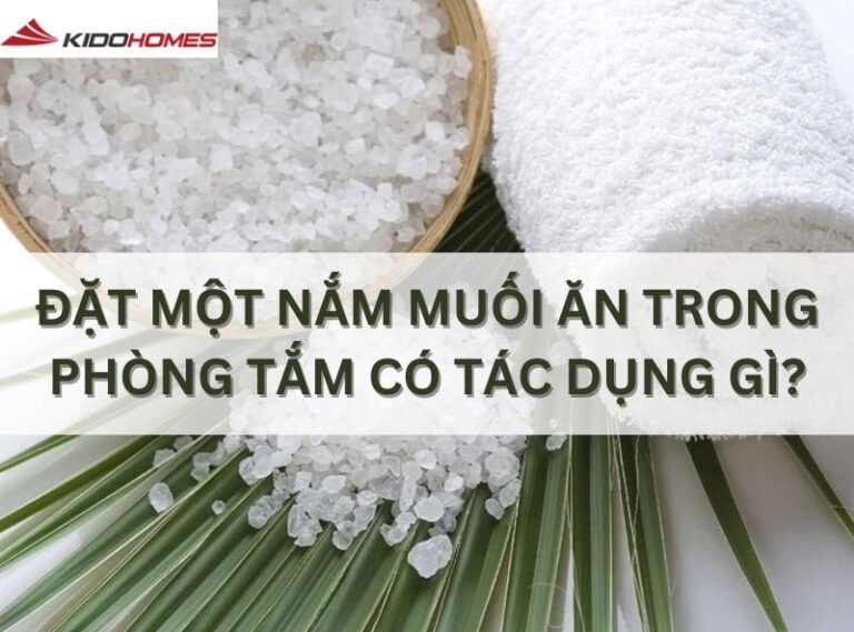 Đặt một nắm muối ăn trong phòng tắm có tác dụng gì?