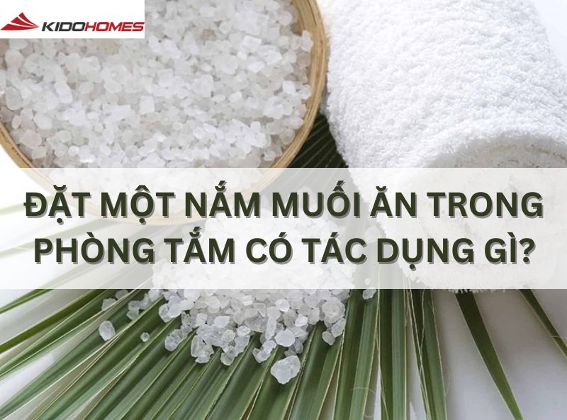 Đặt một nắm muối ăn trong phòng tắm có tác dụng gì?