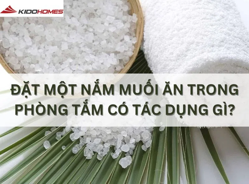 Đặt một nắm muối ăn trong phòng tắm có tác dụng gì?