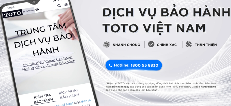 Trung tâm bảo hành TOTO: Chính sách bảo hành chi tiết