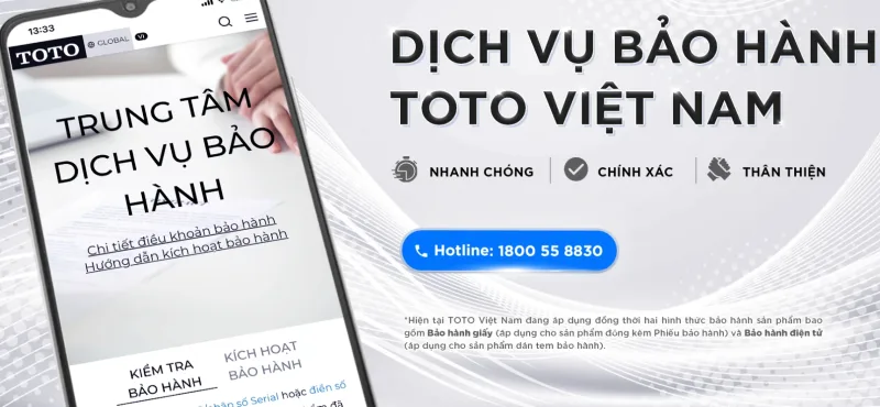 Dịch Vụ Bảo Hành TOTO: Cam Kết "Nhanh Chóng - Chính Xác - Thân Thiện" Cho Mọi Khách Hàng
