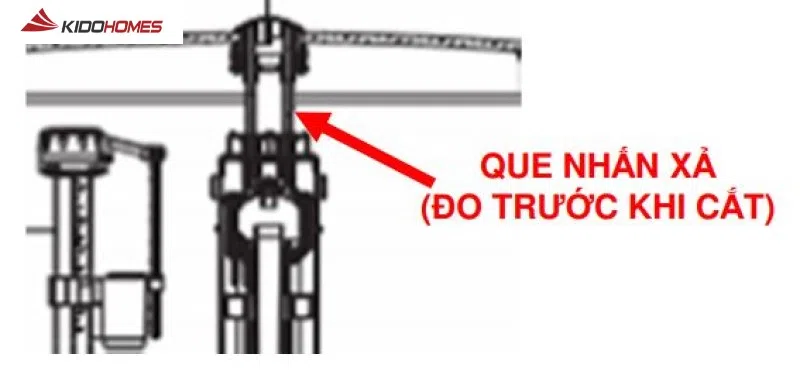 Khắc phục bồn cầu TOTO xả nước yếu - kiểm tra nhấn xả