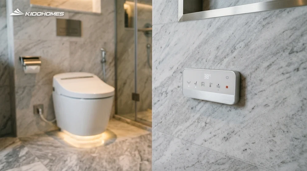 Hướng dẫn sử dụng bảng điều khiển nắp rửa điện tử TOTO WASHLET tiếng Việt chi tiết