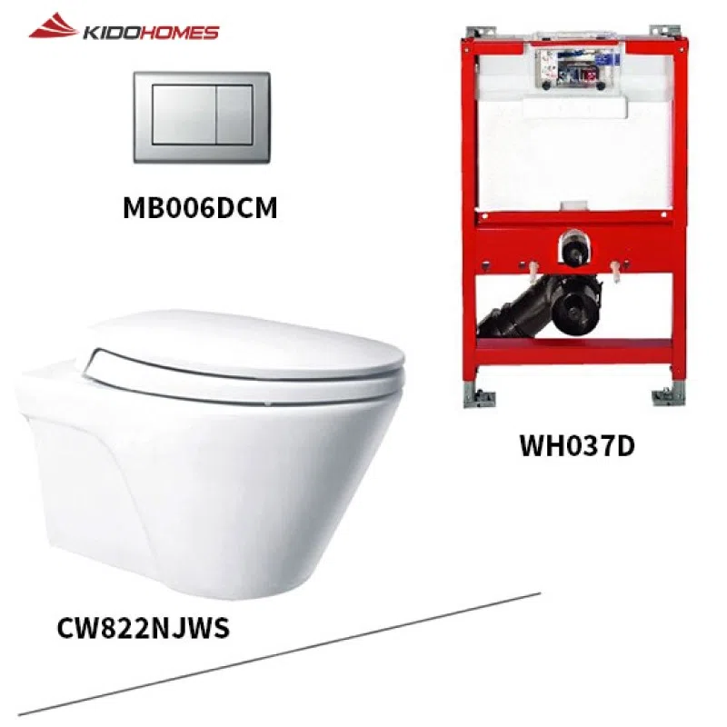 Kích thước bồn cầu treo tường TOTO