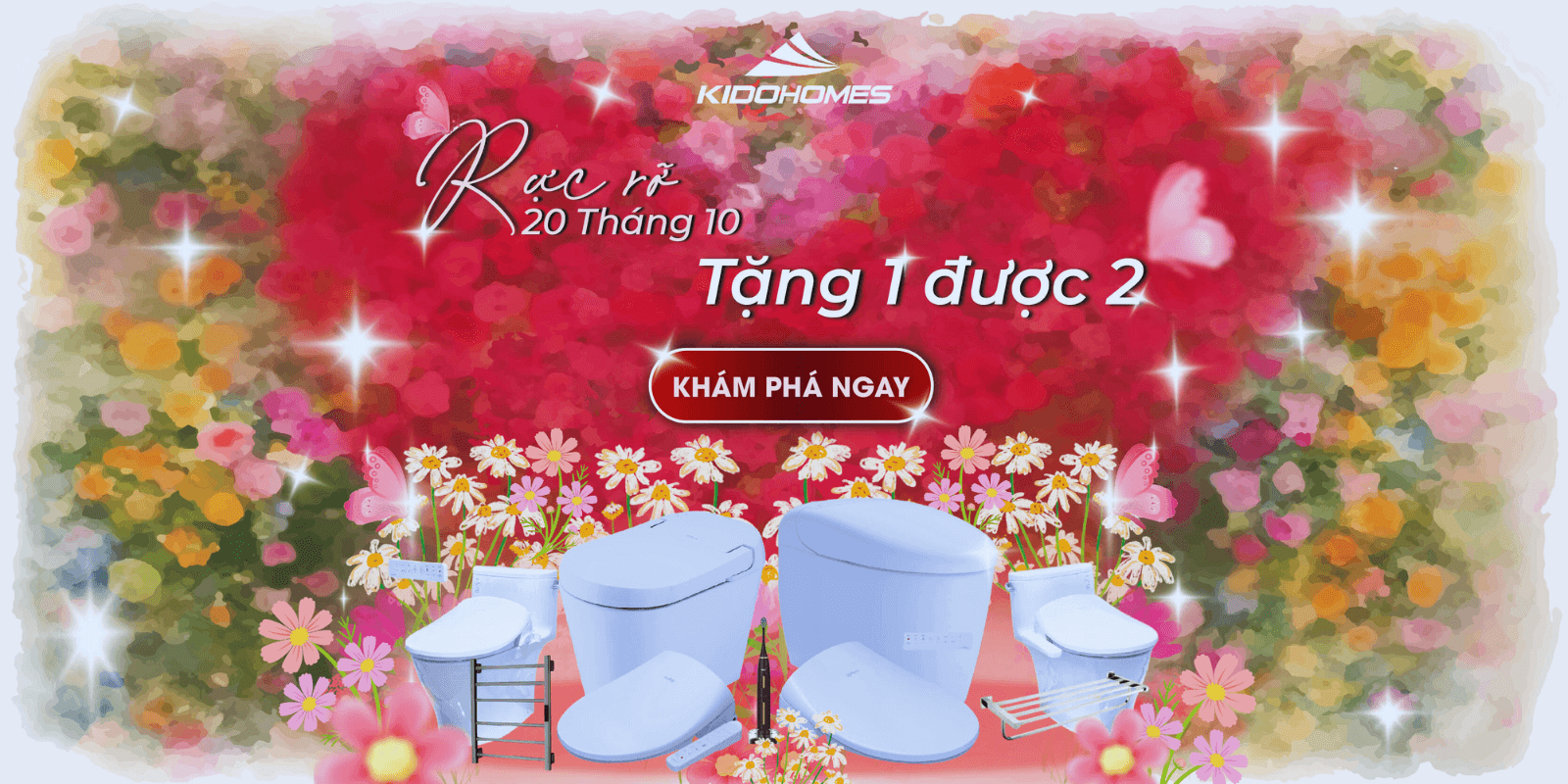 khuyến mại 20/10 toto kidohomes