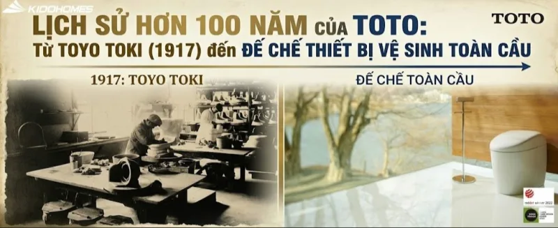 Lịch sử hơn 100 năm của TOTO: Từ Toyo Toki 1917 đến đế chế thiết bị vệ sinh toàn cầu