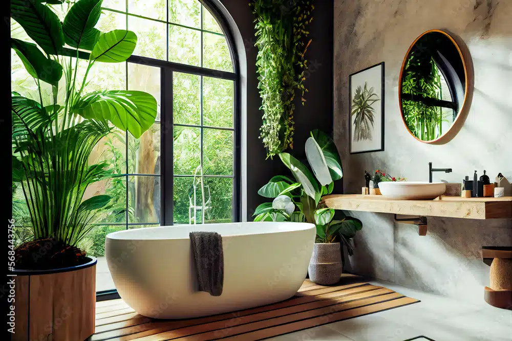 Mẫu Nhà Vệ Sinh Có Cây Xanh